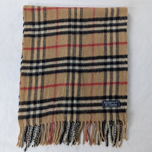 BURBERRY Cashmere Nova Check Scarf – Beige Plaid – SHIPS TODAY – DEAL NOW - Picture 2 of 6